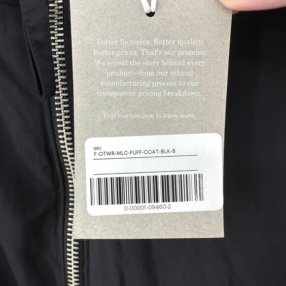 Everlane the long Re:Down puffer coat in black Size XL - Picture 8 of 12
